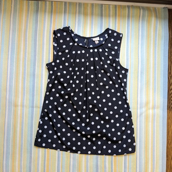 🛍️ BUNDLE ONLY • Merona black & white polka dot blouse Small - Picture 5 of 14